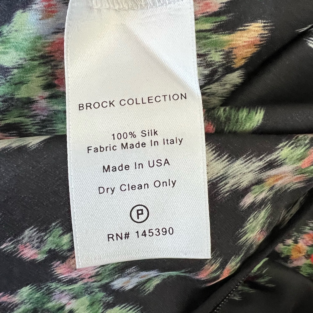 2018 BROCK COLLECTION 100% SILK Floral dress- BEAUTIFUL! Size 4 - Picture 7 of 15